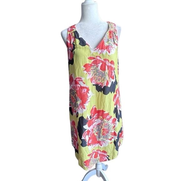 Uncle Frank Vibrant Bold Floral Sleeveless Shift Dress SZ S - Picture 12 of 12